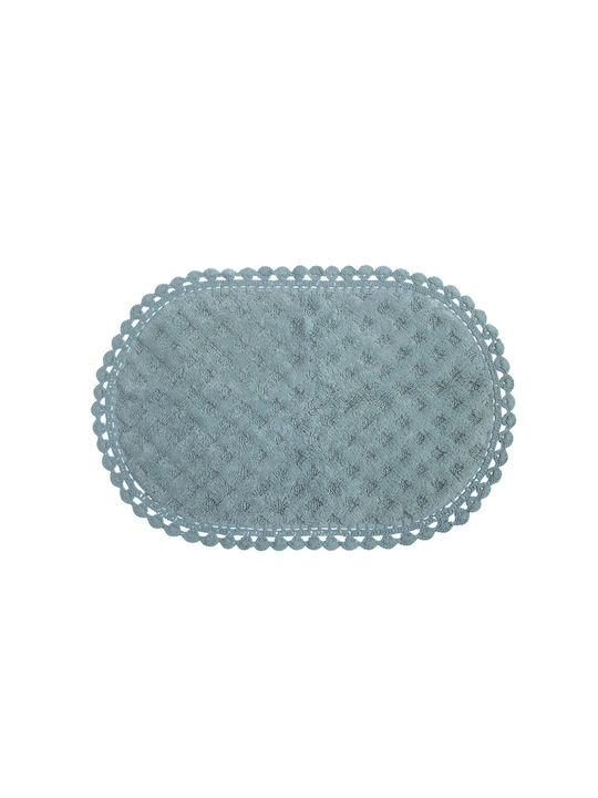 Nef-Nef Homeware Bath Mat Cotton Touch 034261 Dusty Aqua 55x85cm