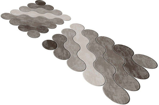 Set Covoare de baie L'Essentiel Maison Culoare Taupe 2 Bucăți