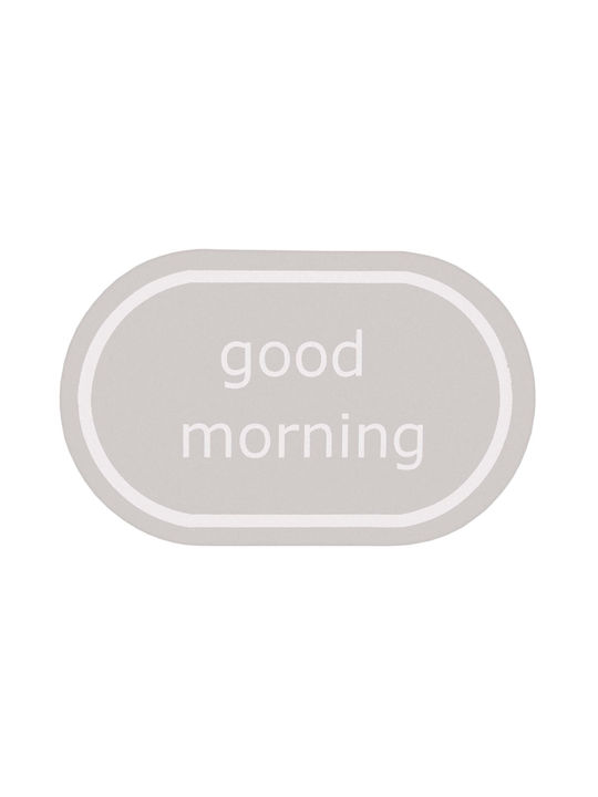 Kleine Wolke Бански килим Памук Овални Morning 9177158207 Сив 50x80бр