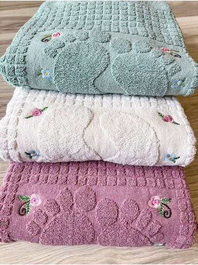 SteweHome Set Covoare De Baie Din Bumbac STE-024703-V51035 Verzi 50x70cm 3 Bucăți