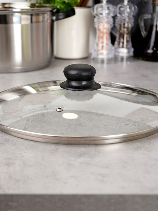 Vilde Vilde Wok aus Aluminium mit Deckel mit Stein Innenbeschichtung 28cm