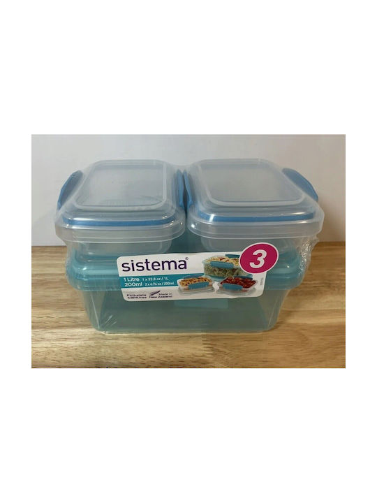 Sistema Δοχείο Φαγητού Πλαστικό Μπλε 1lt