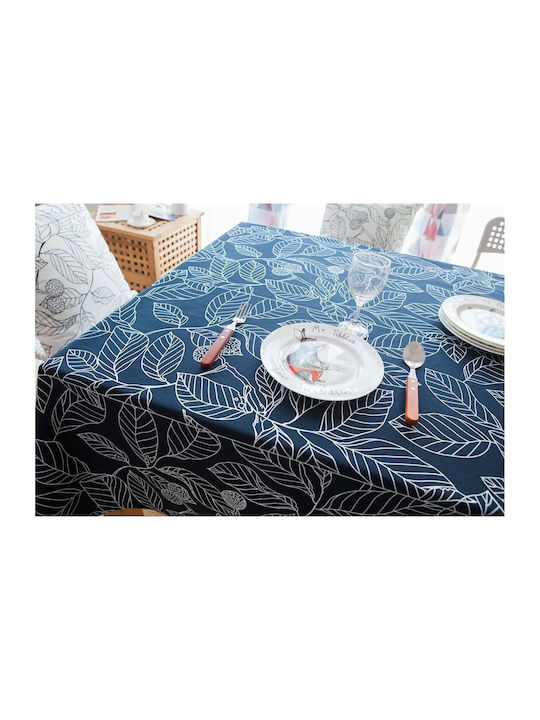 FRIPIA Față De Masă Albastru Închis 140x250 Cm