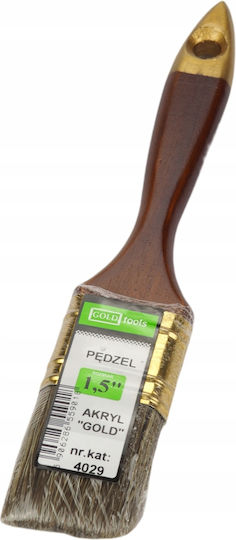Acrylic Brush Gold 1.5"