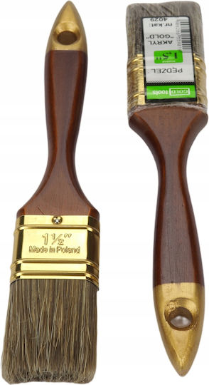Acrylic Brush Gold 1.5"