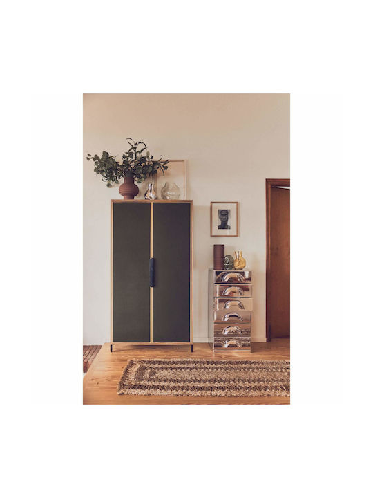 HK Living Vază Decorativă Din Sticlă Verde 13x11xÎ18cm