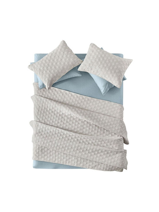Guy Laroche Tempest Set Coverlet Semi-double Microfiber Natural 180x240cm 2pcs