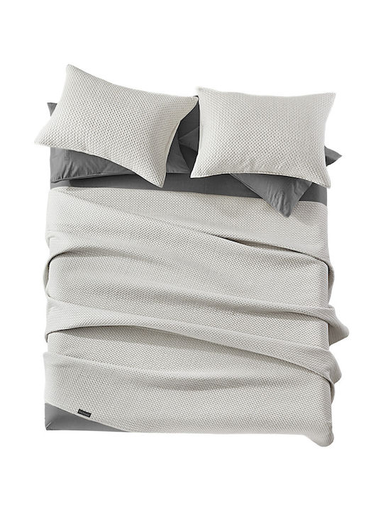 Guy Laroche Idol Set Coverlet Single Microfiber Natural 160x220cm 2pcs