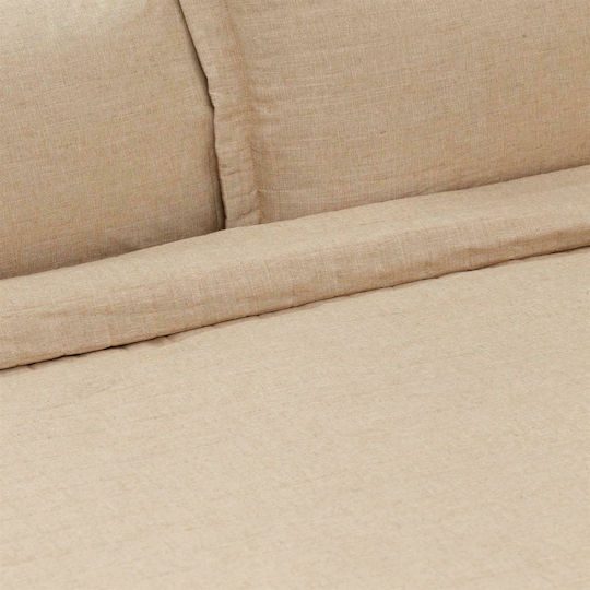 Borea Λινό Μονό Μπεζ 160x220cm