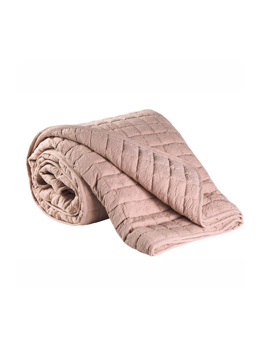 Kentia Vegas Κουβερλί Ημίδιπλο από Πολυεστέρα Peach 74532 180x240cm