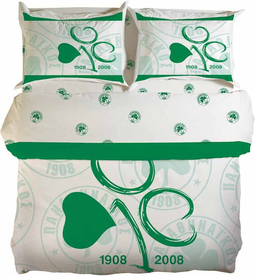 Palamaiki Panathinaikos FC1 Σετ Μονό Πράσινο 170x240cm 2τμχ
