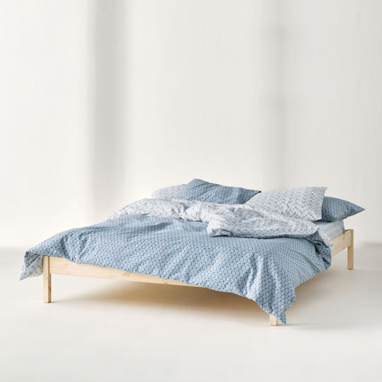 Kentia Kivo Σετ Μονό Blue-white 160x240cm Kentia Kivo Σετ Μονό Blue-white 160x240cm