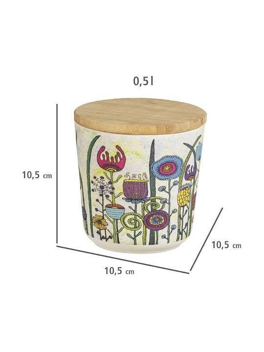 Wenko Set of 3 General Use Jars with Wooden Lid 3 Pieces