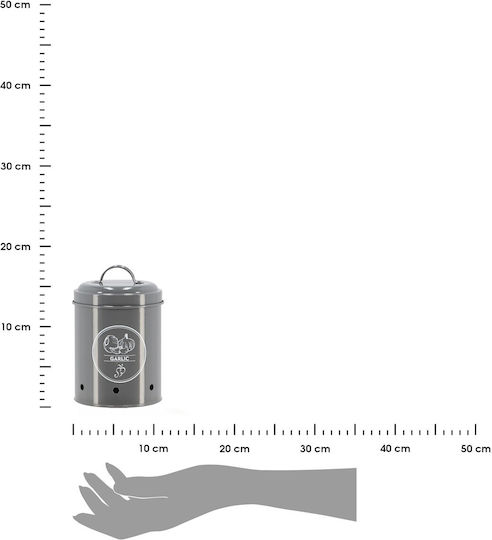 Esschert Design Βάζο Γενικής Χρήσης με Καπάκι Γκρι 1150ml