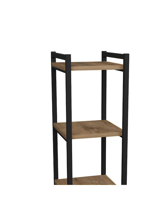 Harvey Black Bookcase 33x28x100cm
