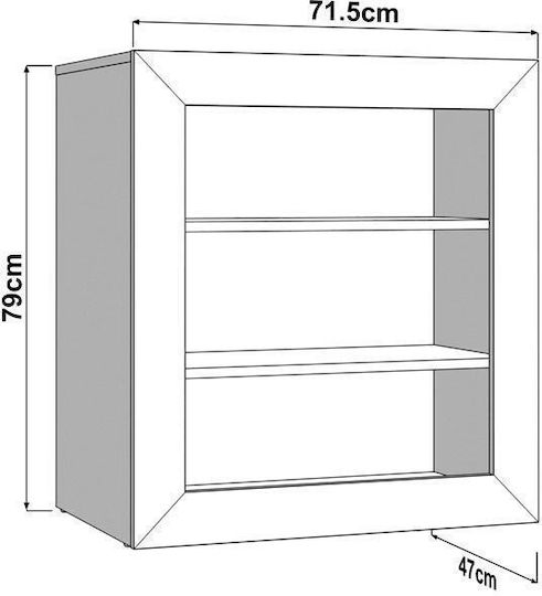 Desk Eudox Wooden Colour 72x47x79cm