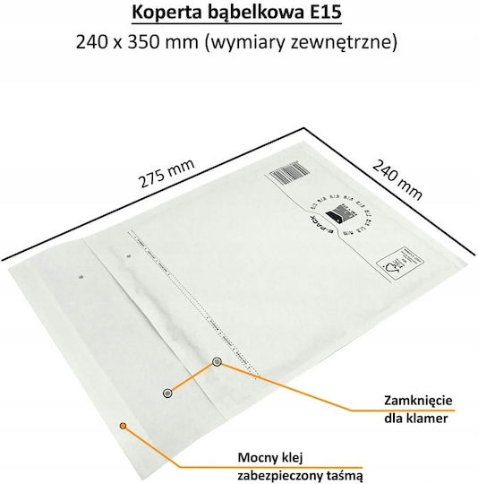 Heykapak Mailing Envelope with Padded 1 Piece White