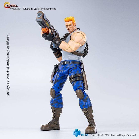 Hiya Toys Contra Operation Galuga Exquisite Basic Bill Rizer Action Figure