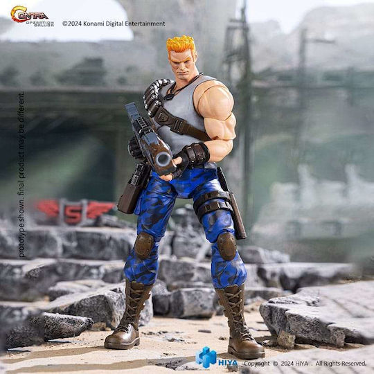 Hiya Toys Contra Operation Galuga Exquisite Basic Bill Rizer Action Figure