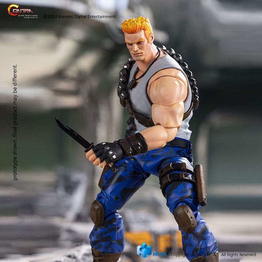Hiya Toys Contra Operation Galuga Exquisite Basic Bill Rizer Action Figure
