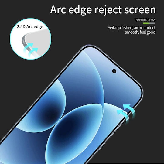 Xiaomi 17t 5g Mofi Full Glue Full Tempered Glass Προστασία Οθόνης Transparent
