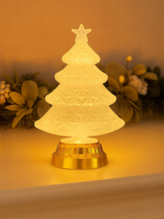 Brad de Crăciun cu LED Vergionic 16 Cm Lampă Ornament de Sărbători din Cristal