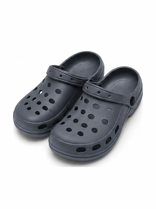 Damen Anatomische Holzschuhe Grau