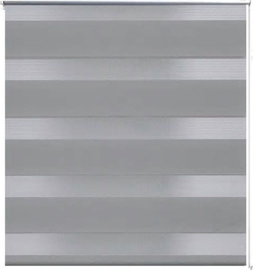 vidaXL Ρόλερ Σκίασης Zebra Διπλό Γκρι Π50xΥ100εκ. 240187