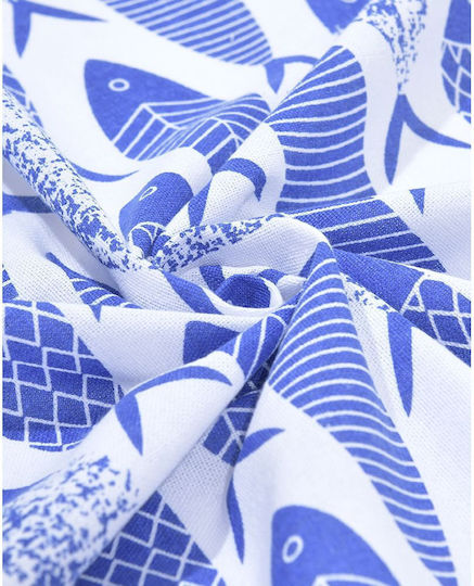 Ble Resort Collection Πετσέτα Θαλάσσης Βαμβακερή Λευκή 180x90εκ.