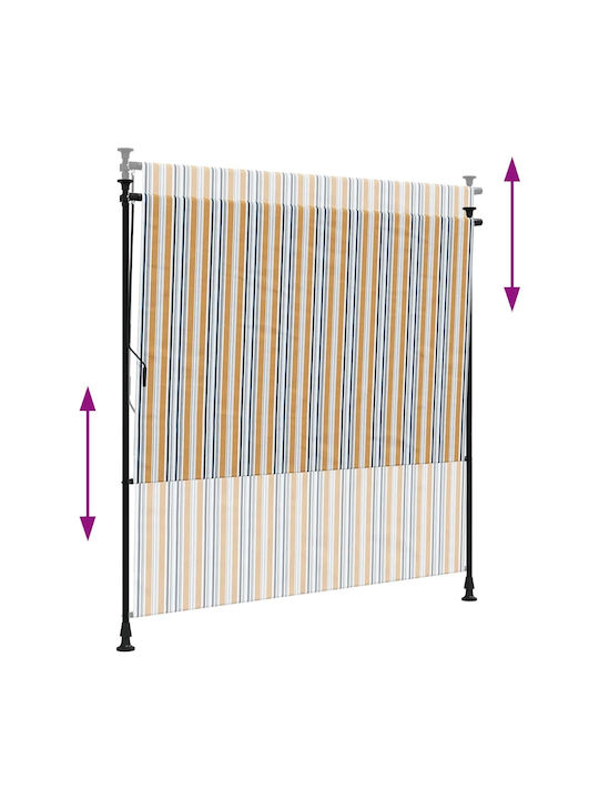 vidaXL Rollos Partieller Blackout Gelb B150xH270cm 368774