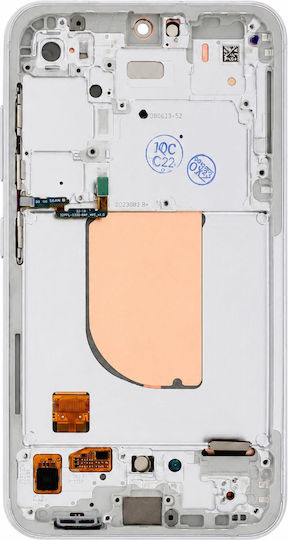 Clappio Screen Galaxy S23 Fe Lcd Panel Touch Pre-assembled Frame Orange