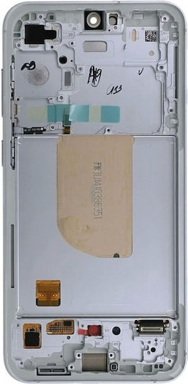 Samsung Originaler Ersatzbildschirm Galaxy S23 Fe Amoled Panel mit Touch-Mechanismus mit Rahmen Mintgrün
