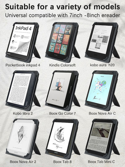 Kuls Unicase Hülle Für 7-8 Zoll E-Reader Tablets Schwarz
