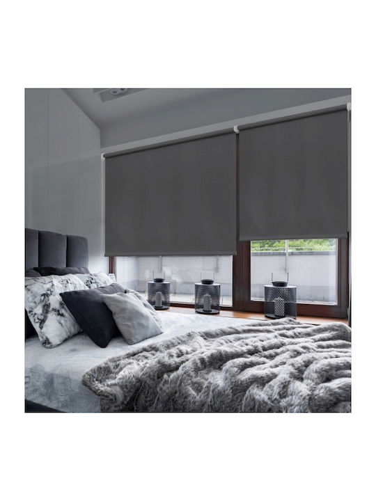 Tpster Jaluzele Rulou Semi-Blackout Gri L180xÎ180buc 364289