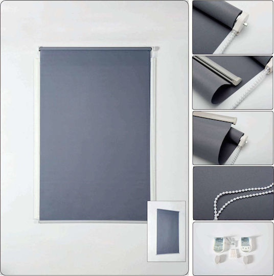 Tpster Roller Blinds Partial Blackout Gray W80xH180cm 23776
