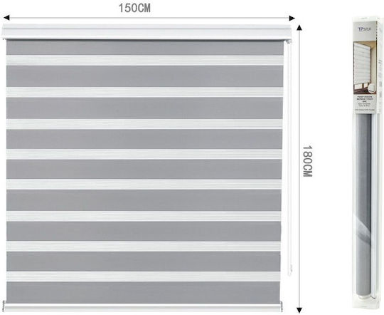 Tpster Ρόλερ Σκίασης Μερικής Συσκότισης Γκρι Π150xΥ180εκ. 36949