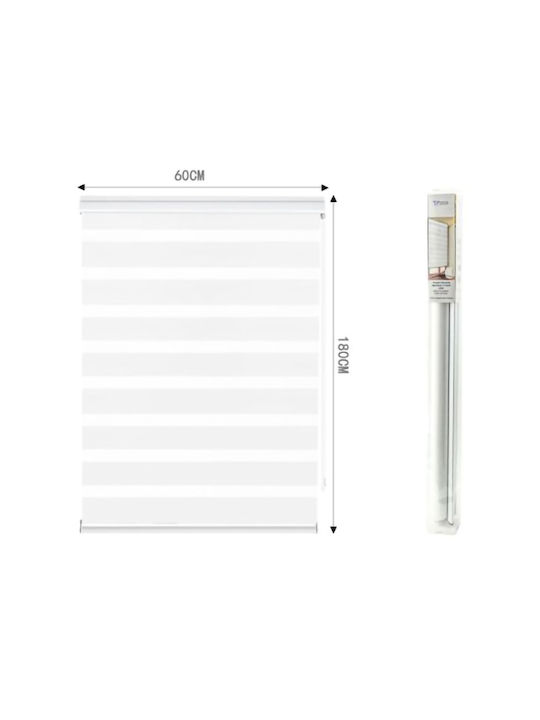 Tpster Roller Blinds Partial Blackout White W60xH180cm 36963