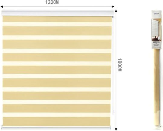 Tpster Ρόλερ Σκίασης Μερικής Συσκότισης Μπεζ Π120xΥ180εκ. 36954