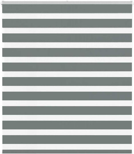 vidaXL Roller Blinds Partial Blackout Gray W120xH150cm 4014135