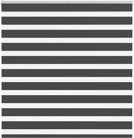 vidaXL Roller Blinds Partial Blackout Black W140xH150cm 4014243
