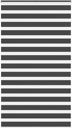 vidaXL Roller Blinds Partial Blackout Black W135xH200cm 4014268