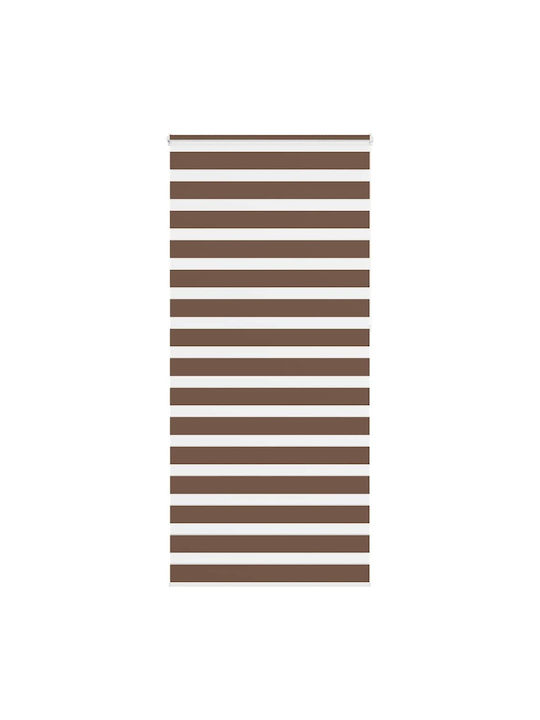 vidaXL Roller Blinds Partial Blackout Brown W105xH230cm 4014392