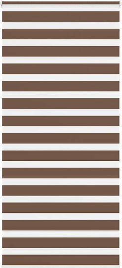 vidaXL Roller Blinds Partial Blackout Brown W105xH230cm 4014392