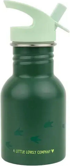 A Little Lovely Company Kids Water Bottle Dinosaur Stainless Steel Dinosaur 350ml