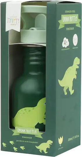 A Little Lovely Company Kids Water Bottle Dinosaur Stainless Steel Dinosaur 350ml