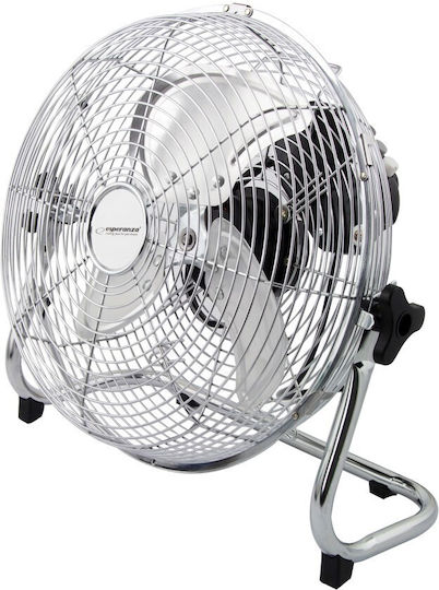 Esperanza Scirocco Floor Fan 50W Fan Diameter 30cm Silver