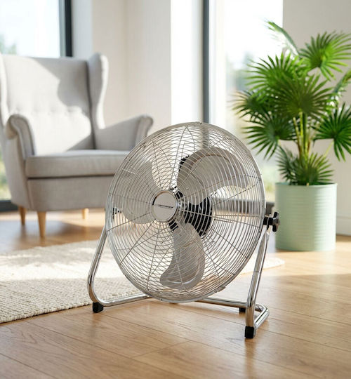 Esperanza Cyclone Ventilator De Pardoseală 110W Diametru 45cm Argintiu