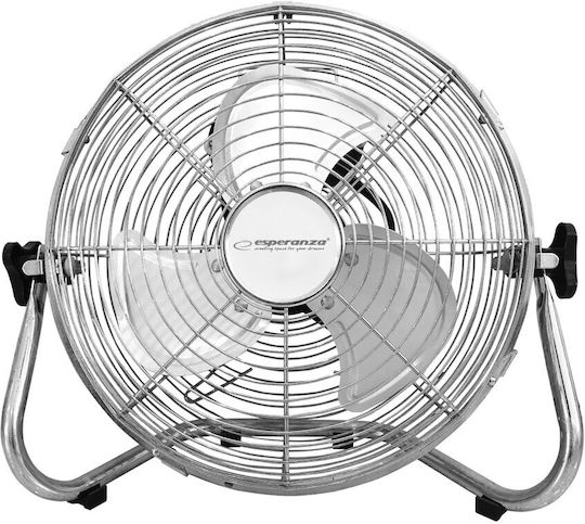 Esperanza Scirocco Floor Fan 50W Fan Diameter 30cm Silver