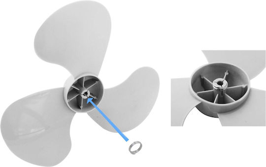 Esperanza Zephyr 9 Tischgerät Ventilator 30W Lüfterdurchmesser 23cm Weiß