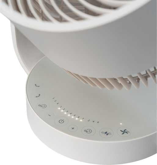 Morris Επιτραπέζιος Ανεμιστήρας 28W Διαμέτρου 23cm με Τηλεχειριστήριο Μπεζ